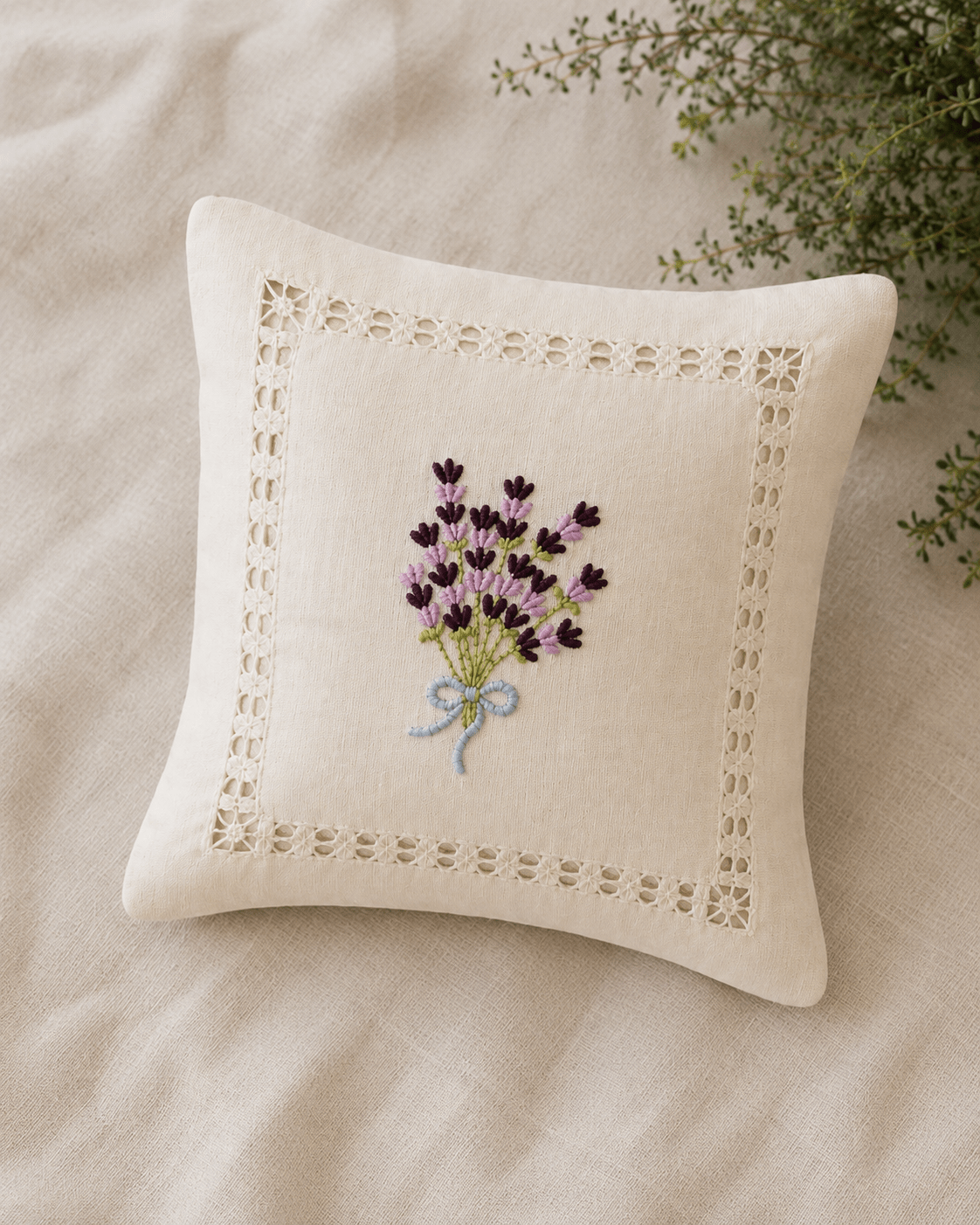 VIRÁGKERT - tölthető textil párnácska választható mintával 15 x 15 cm - Greens Of Daisy