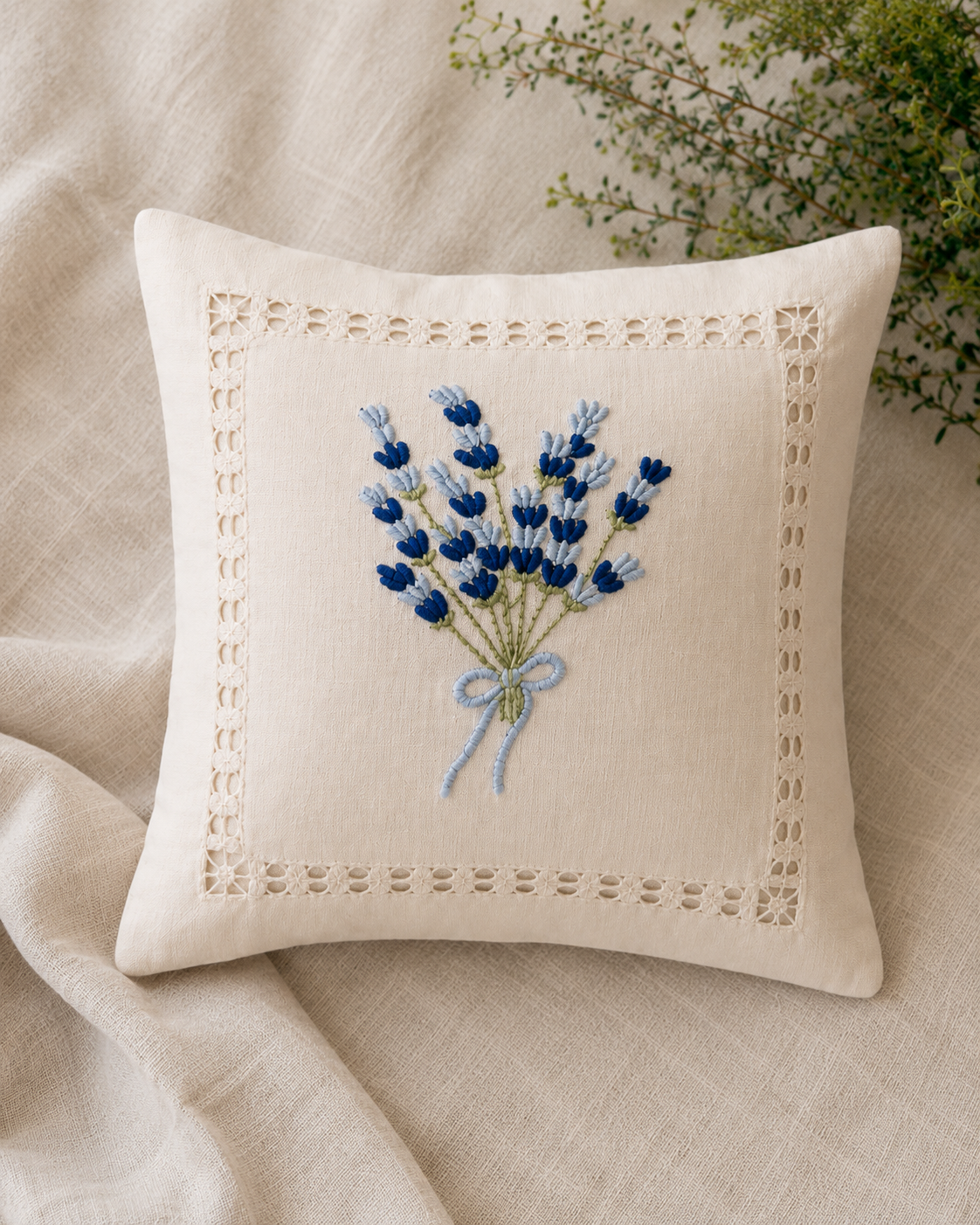 VIRÁGKERT - tölthető textil párnácska választható mintával 15 x 15 cm