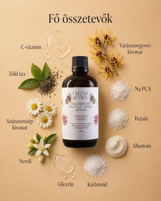 C - vitamin arctonik varázsmogyoróval, zöld teával - Greens Of Daisy