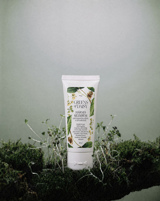 Hársfa kézkrém szilvamagolajjal, E - vitaminnal - Greens Of Daisy